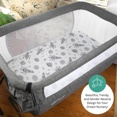 Tansy Panda Evolur-compatible bassinet sheet offering secure, wrinkle-free fit.