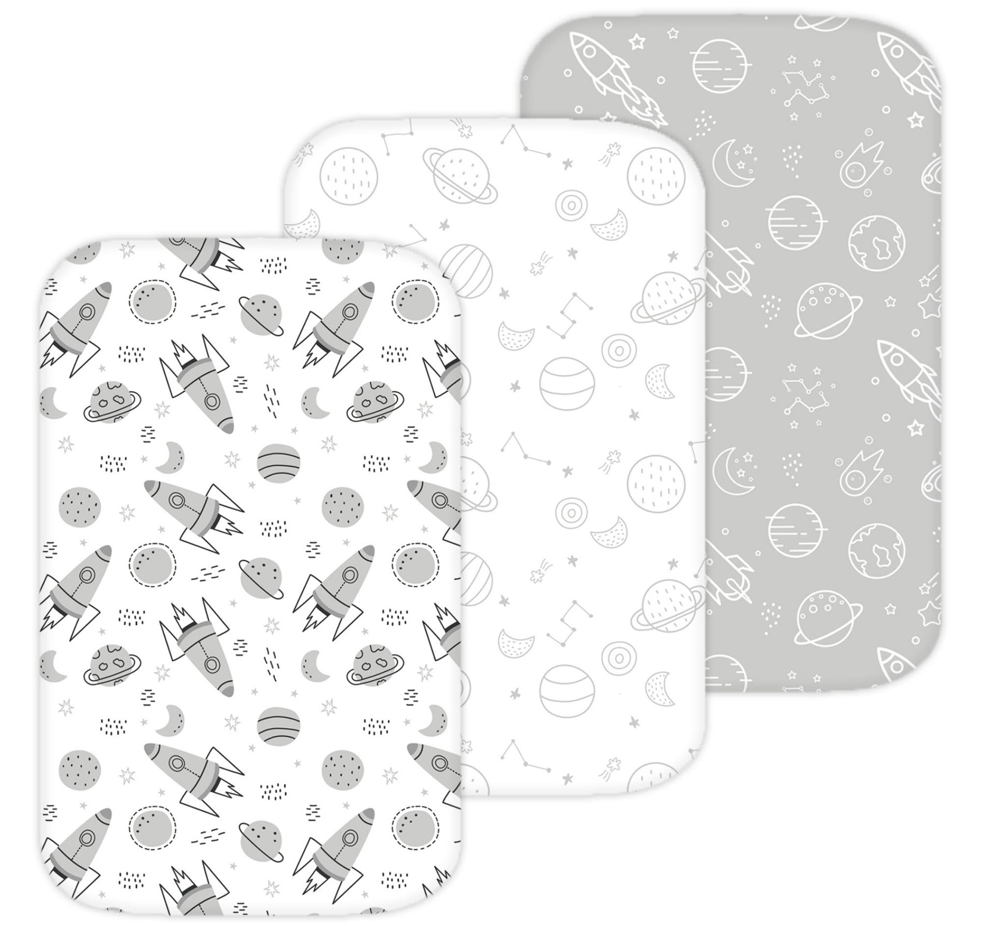 Tansy Panda Mika Micky bassinet sheet with snug elastic edge in soft cotton.