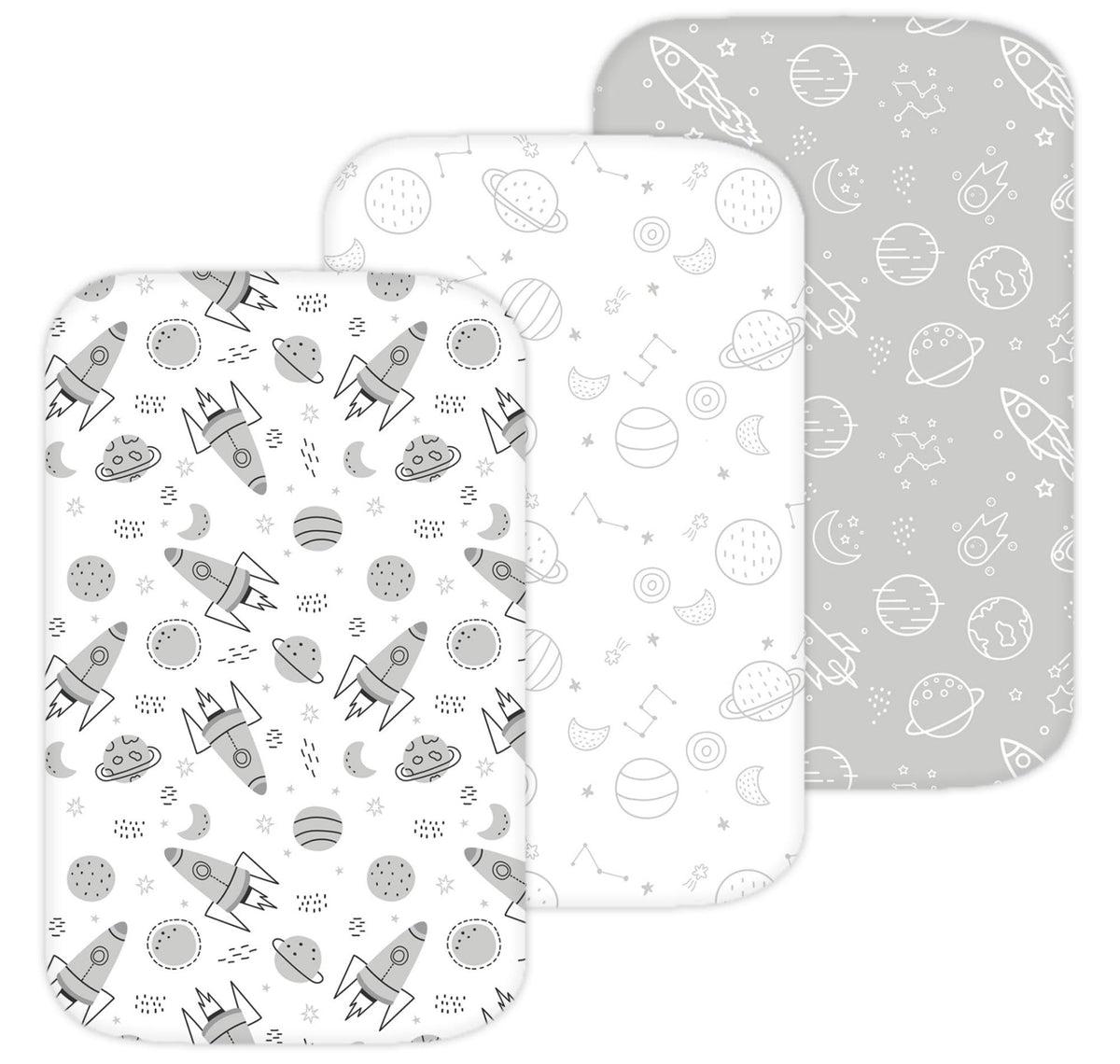 Tansy Panda Mika Micky bassinet sheet with snug elastic edge in soft cotton.