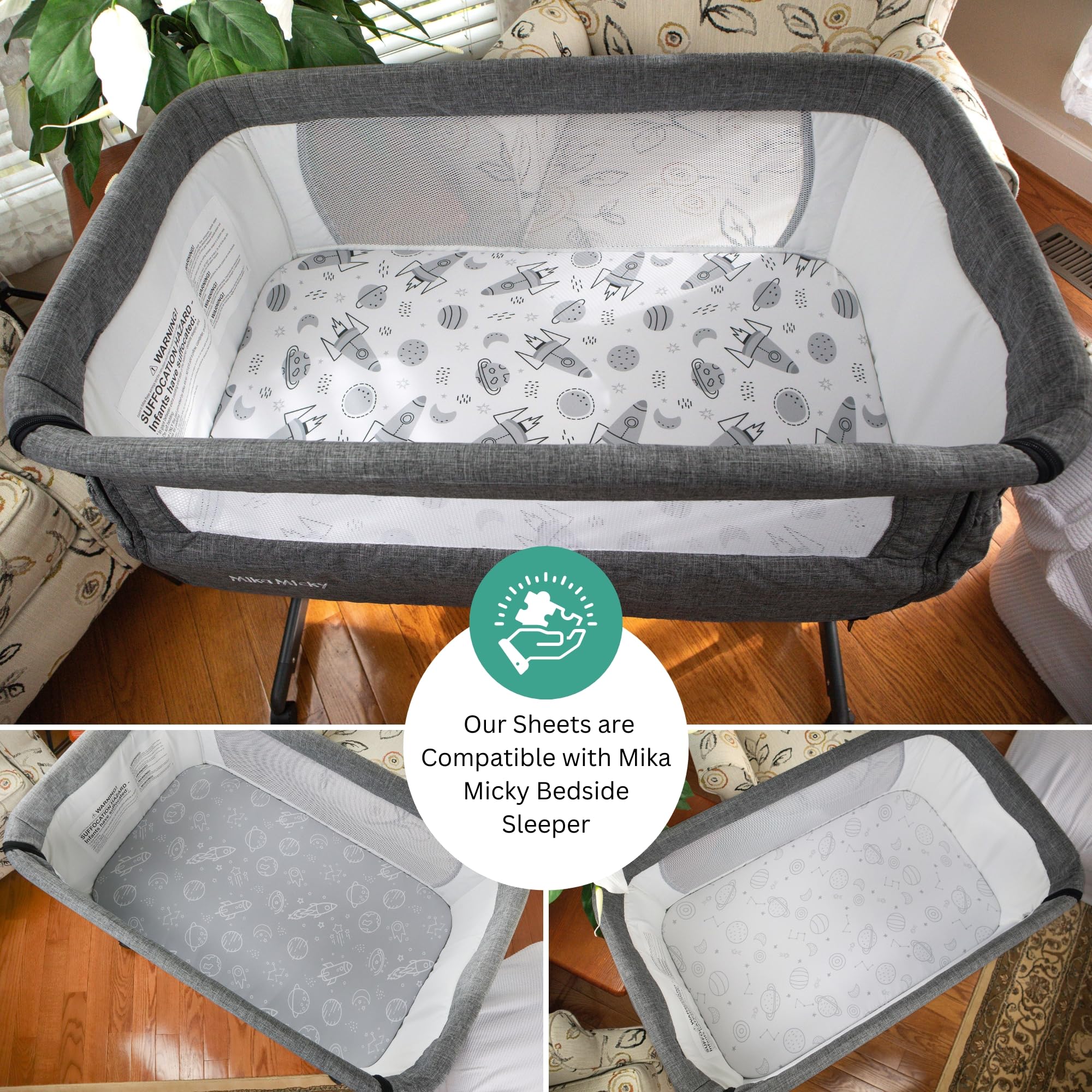 Tansy Panda Newton Baby-compatible sheet for cozy, breathable nights.
