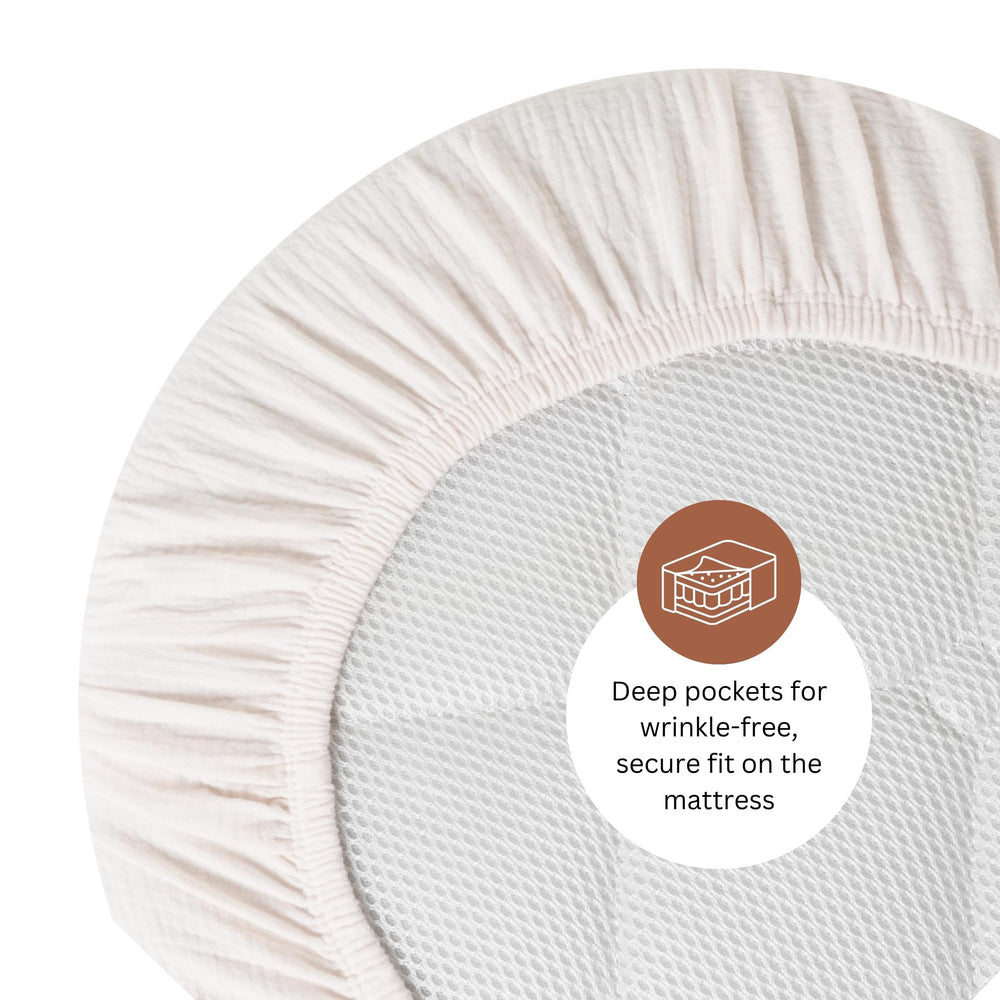 Brown color fits universal bassinet mattresses for everyday use.