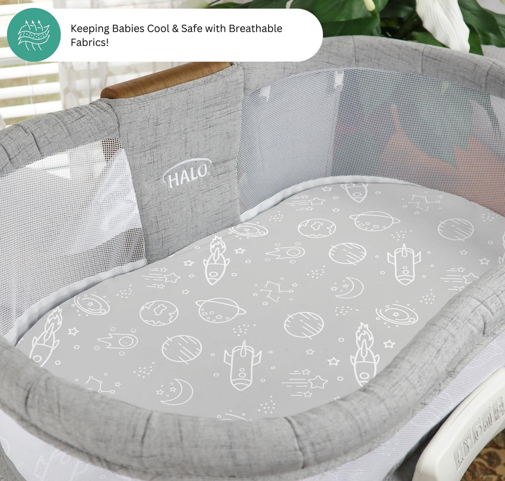 Tansy Panda compatible-with-bassinest-swivel design ensures a smooth fit across Halo models.