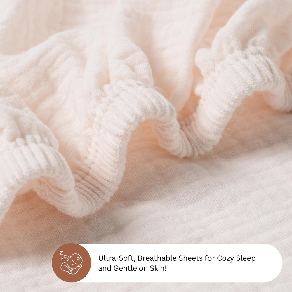 Machine-washable Tansy Panda sheets offer easy care and durability.