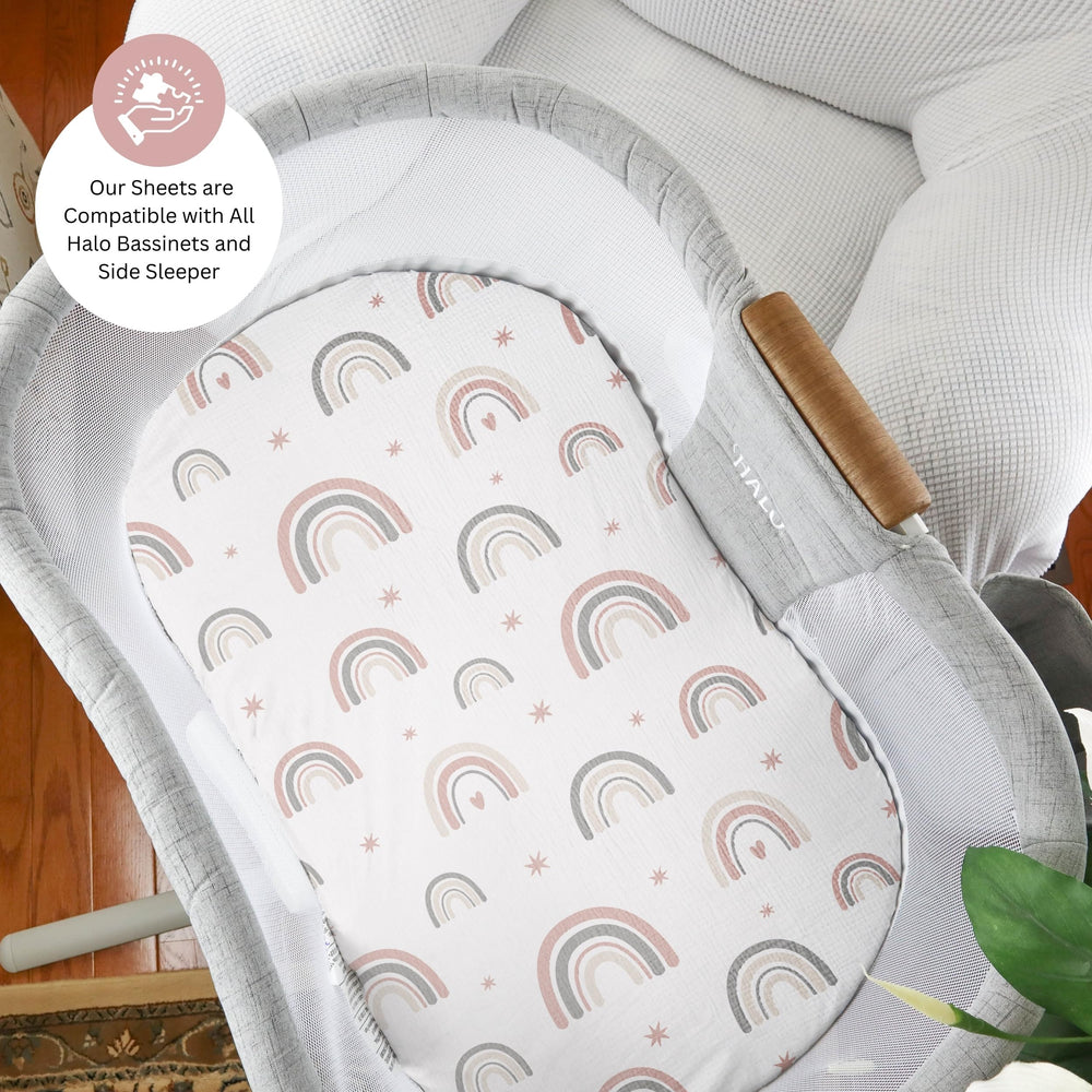 Soft breathable muslin close-up showing gentle sleep surface.