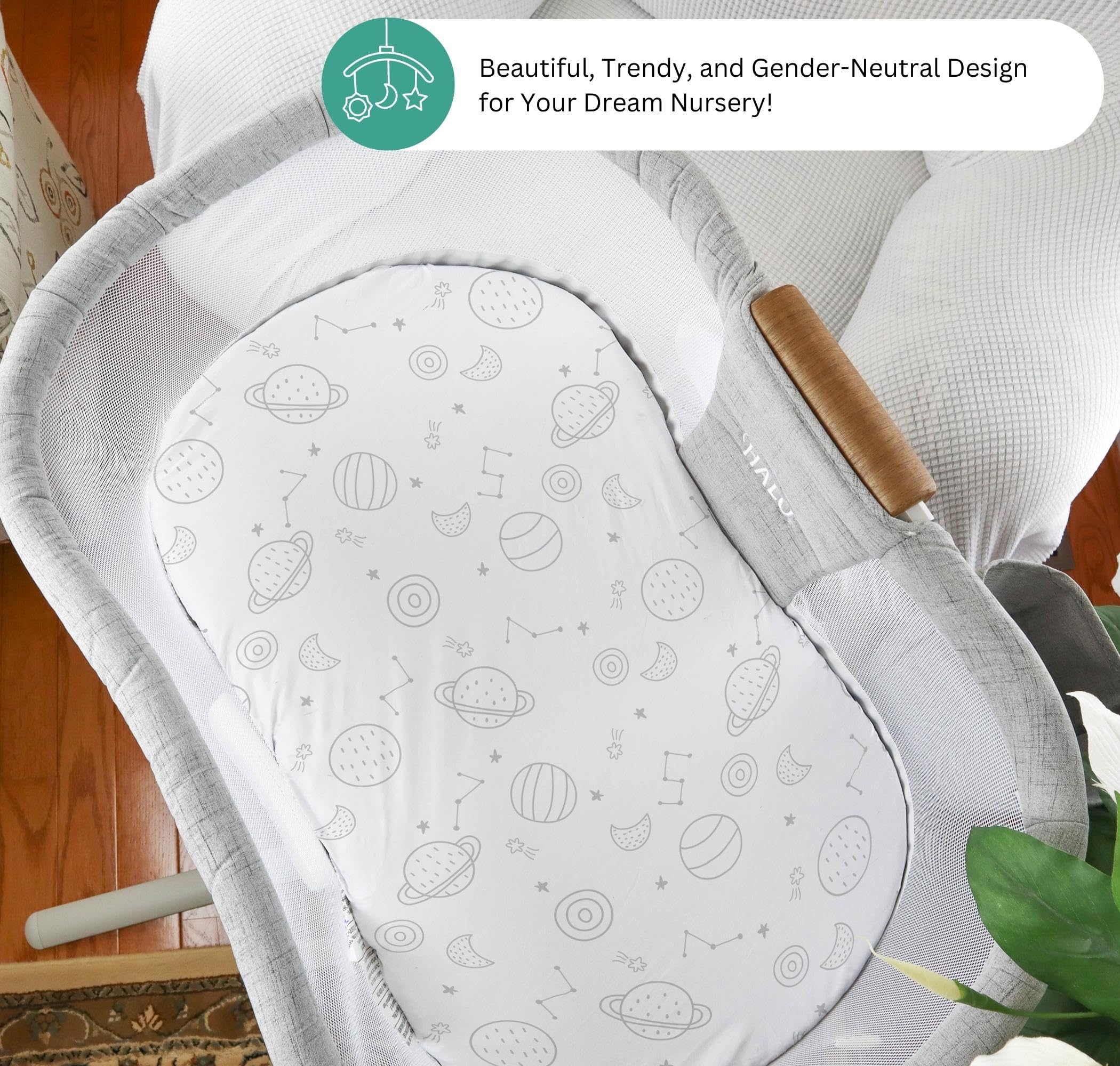 Tansy Panda three-pack-bassinet-sheets offers convenient, quick-change options for busy parents.