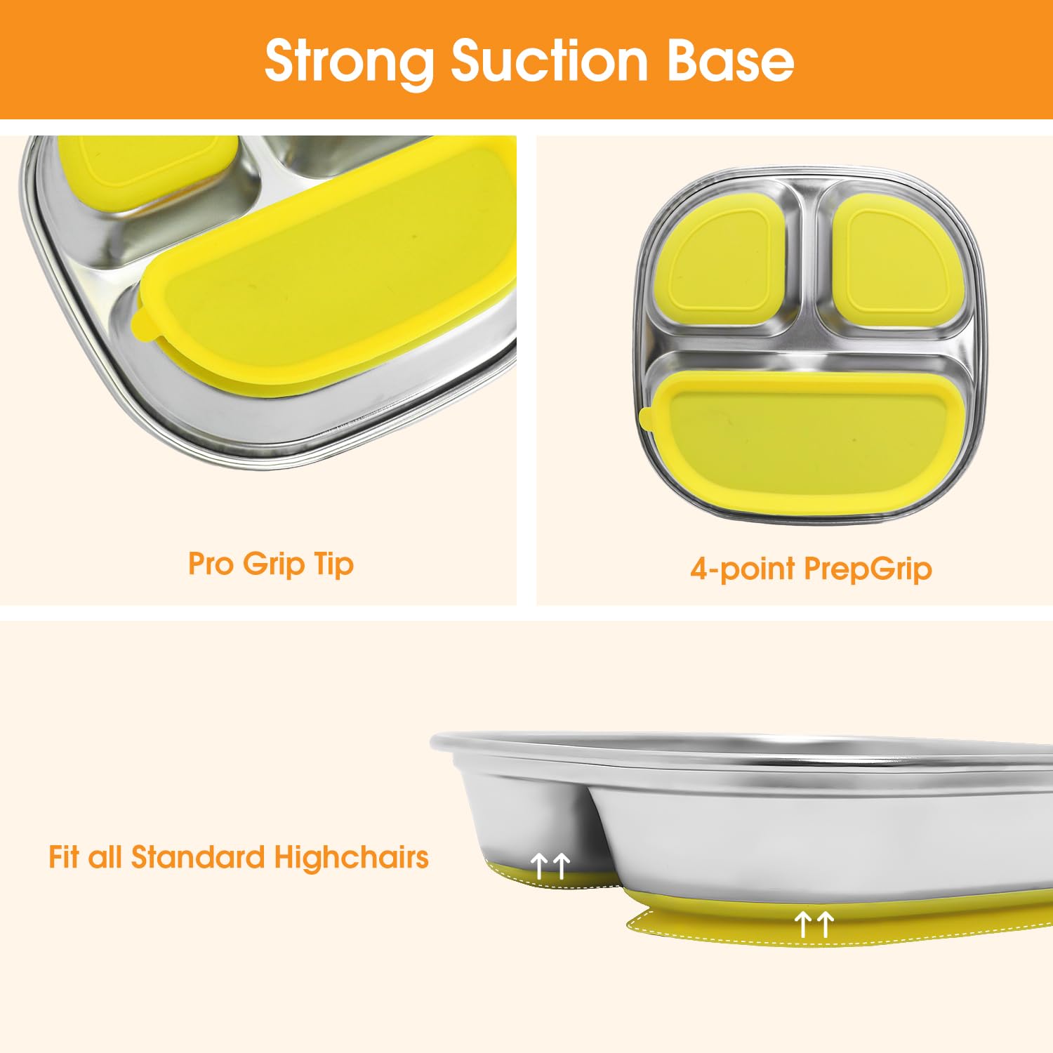 TAOceeXI 3-pack stackable dinnerware saves cabinet space.