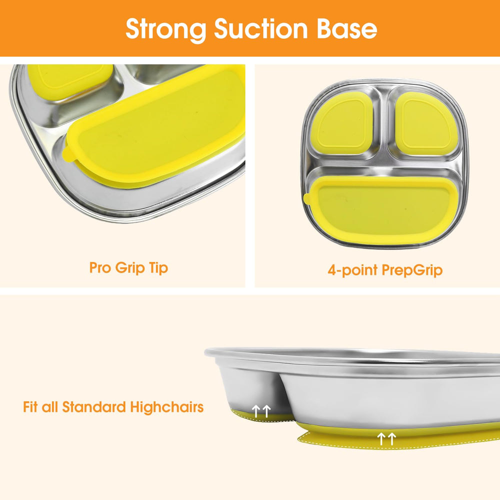 TAOceeXI 3-pack stackable dinnerware saves cabinet space.