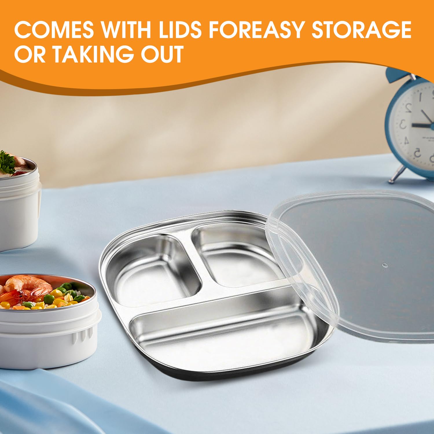 TAOceeXI travel-ready plates for daycare and trips.