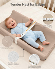 TAOCI changing pad non-slip base keeps baby secure during diaper changes