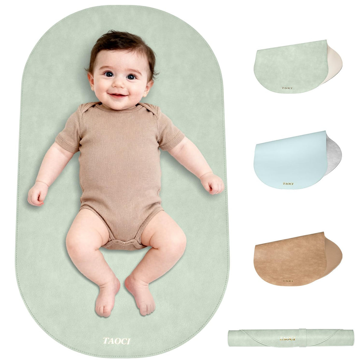 TAOCI portable changing pad with full-coverage design for on-the-go diaper changes