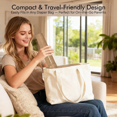 TAOCI portable changing pad open provides full baby coverage during on-the-go diapering.