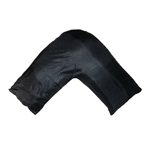 TAOSON satin pillowcase in black with silky feel and wrinkle-free finish