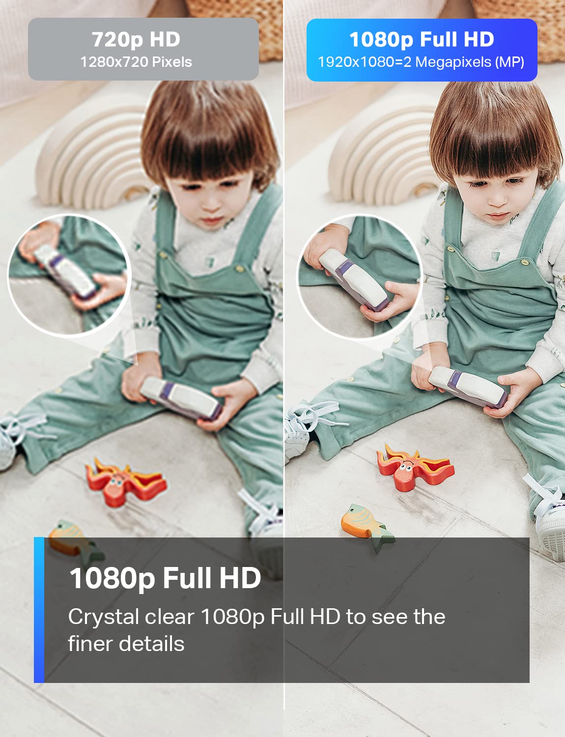 Tapo C100 motion detection sends instant alerts to your phone.
