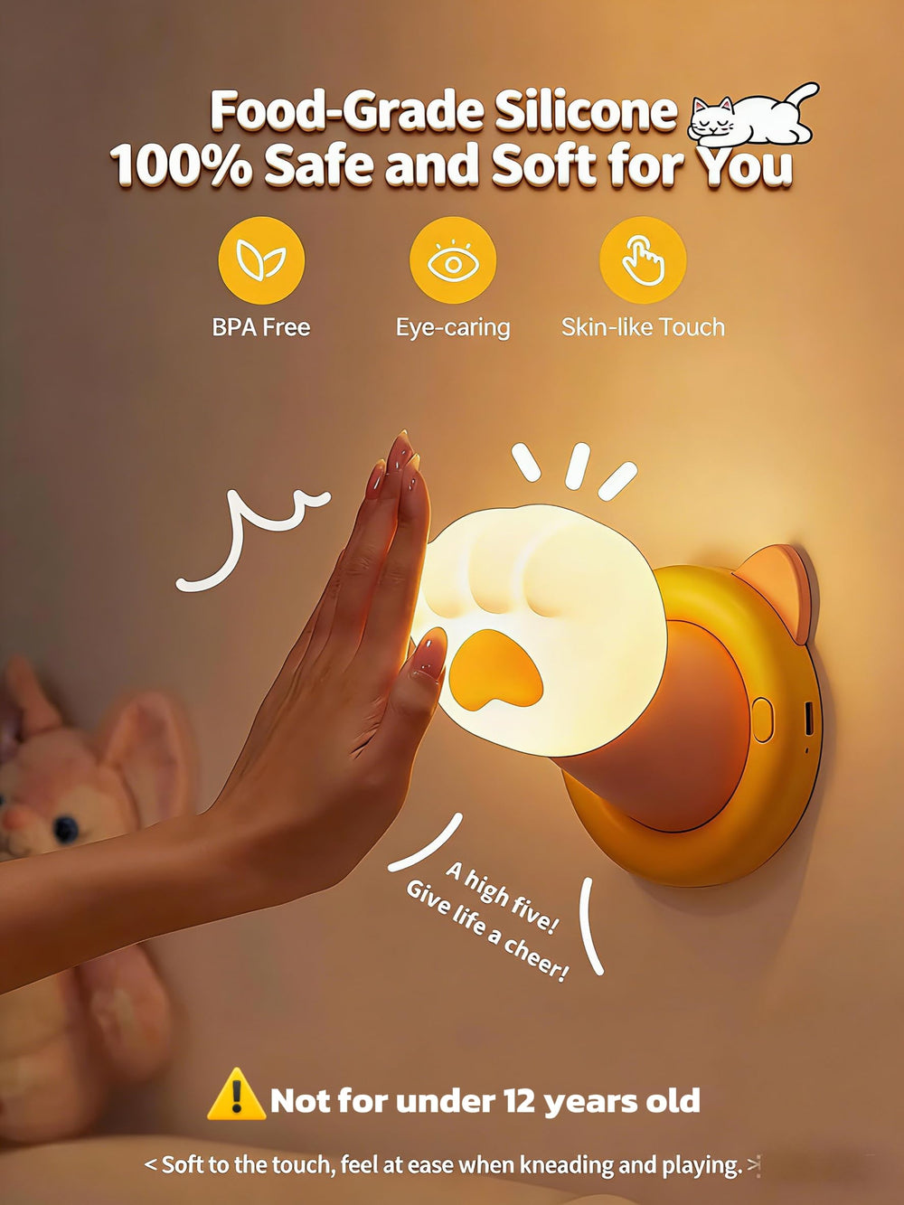 Tarinks Auto-Off Night Light set to 30 minutes for seamless sleep
