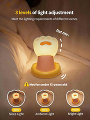 Tarinks Bedside Touch Lamp on a nightstand for gentle reading light