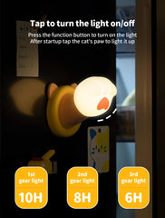Tarinks Dimmable Night Light showing three brightness levels for customization