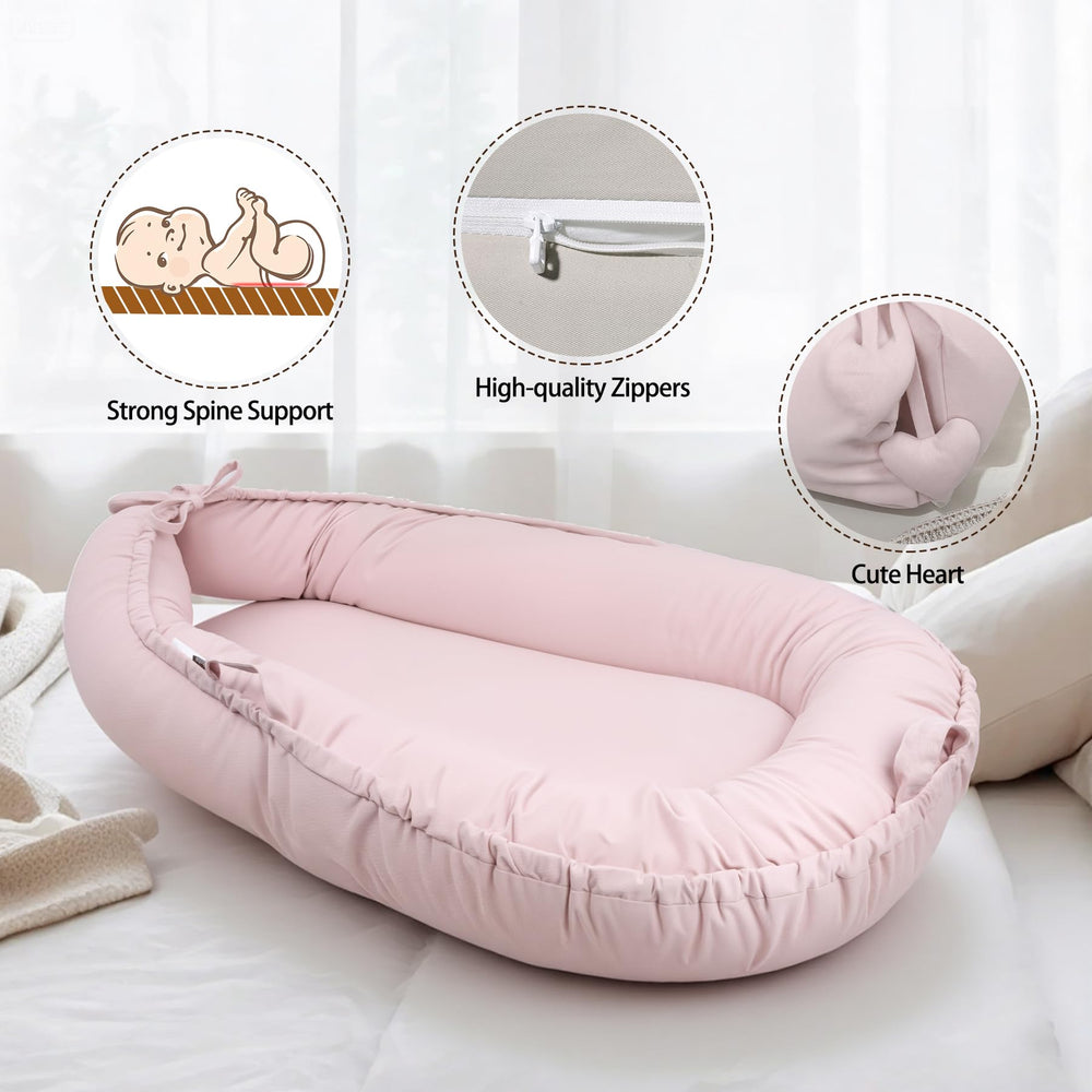 TARJODGY Baby Lounger 360 wrap bumper provides secure support and 360-degree protection.