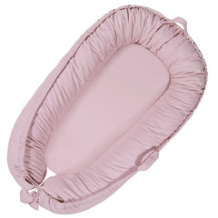 TARJODGY Baby Lounger cover close-up highlights premium organic cotton for safe, cozy naps.