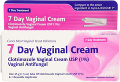 TARO Clotrimazole 1% vaginal cream tube for seven-day regimen and smooth dispensing.