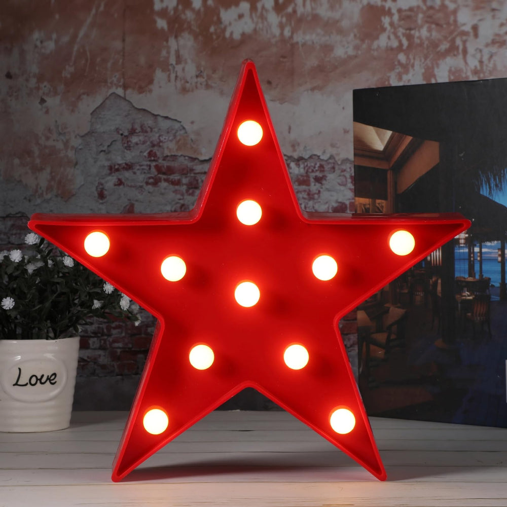 Tarpop red star lights add drama to movie nights and theater setups.