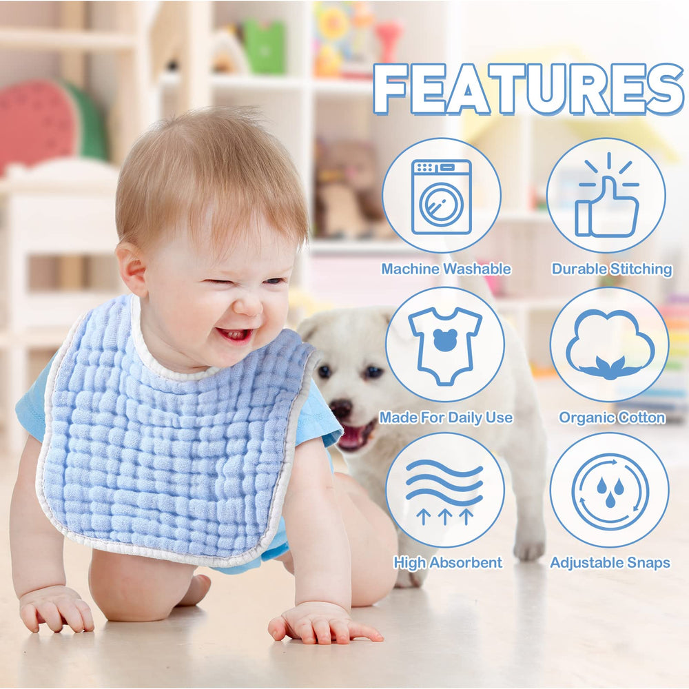 Tatuo adjustable-snap bib highlights secure fit and quick size adjustments