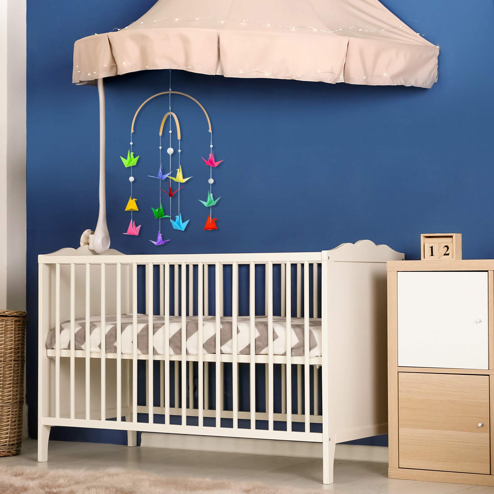 Tatuo DIY wooden-frame ornaments invite creative nursery decorating.