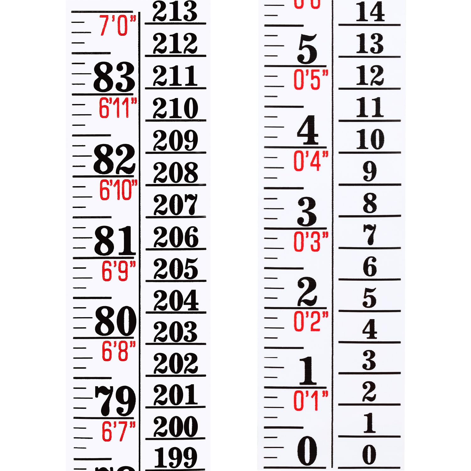 Tatuo growth chart wall labels with height indicator tape ruler for easy family measurements
