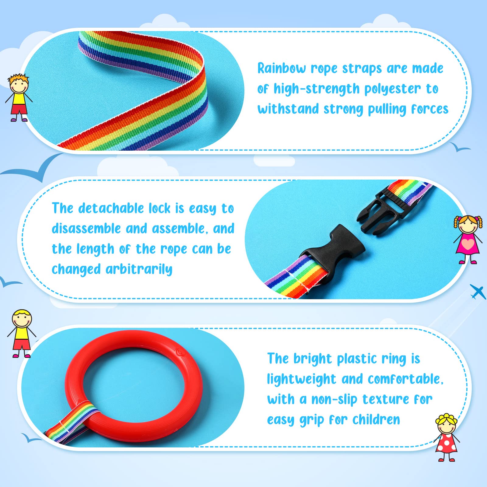 Tatuo Toddlers Walking Rope handle close-up shows sturdy lock.