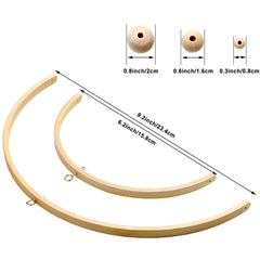 Tatuo wooden wind chime ceiling assembly adds stylish nursery decor.