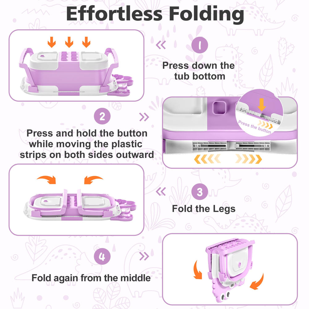 Tavlshero double-fold design folds flat for storage and travel.