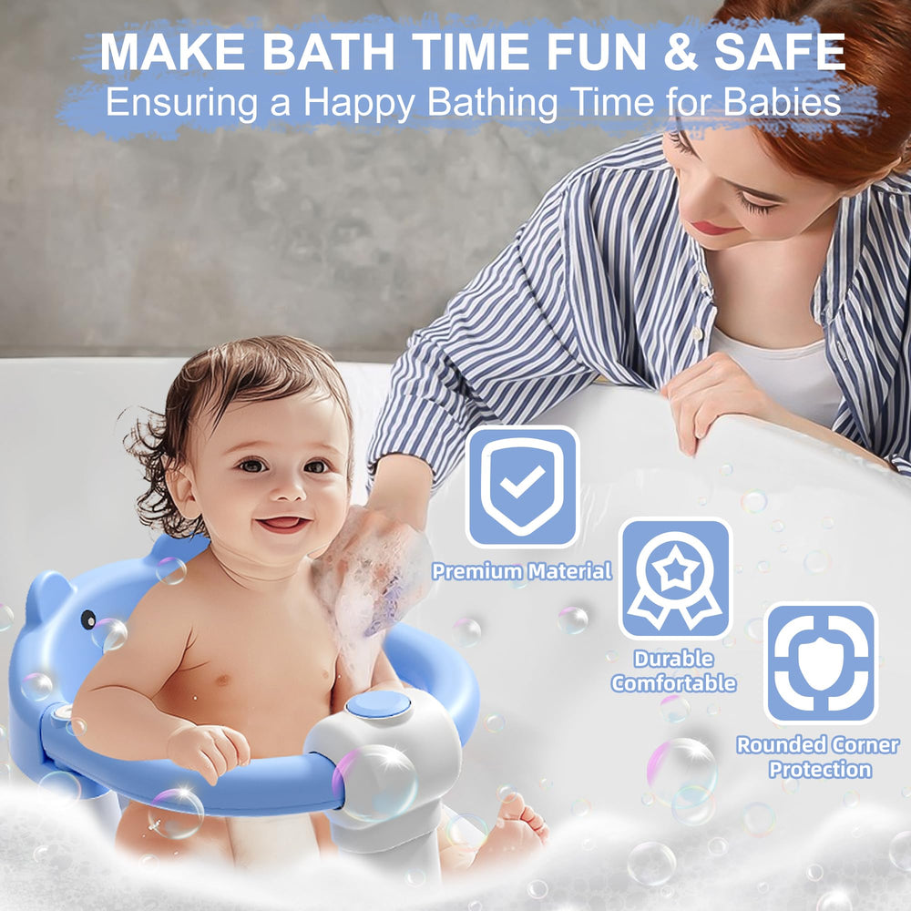 Tavlshero bath seat with four anti-slip suction cups for secure mounting.