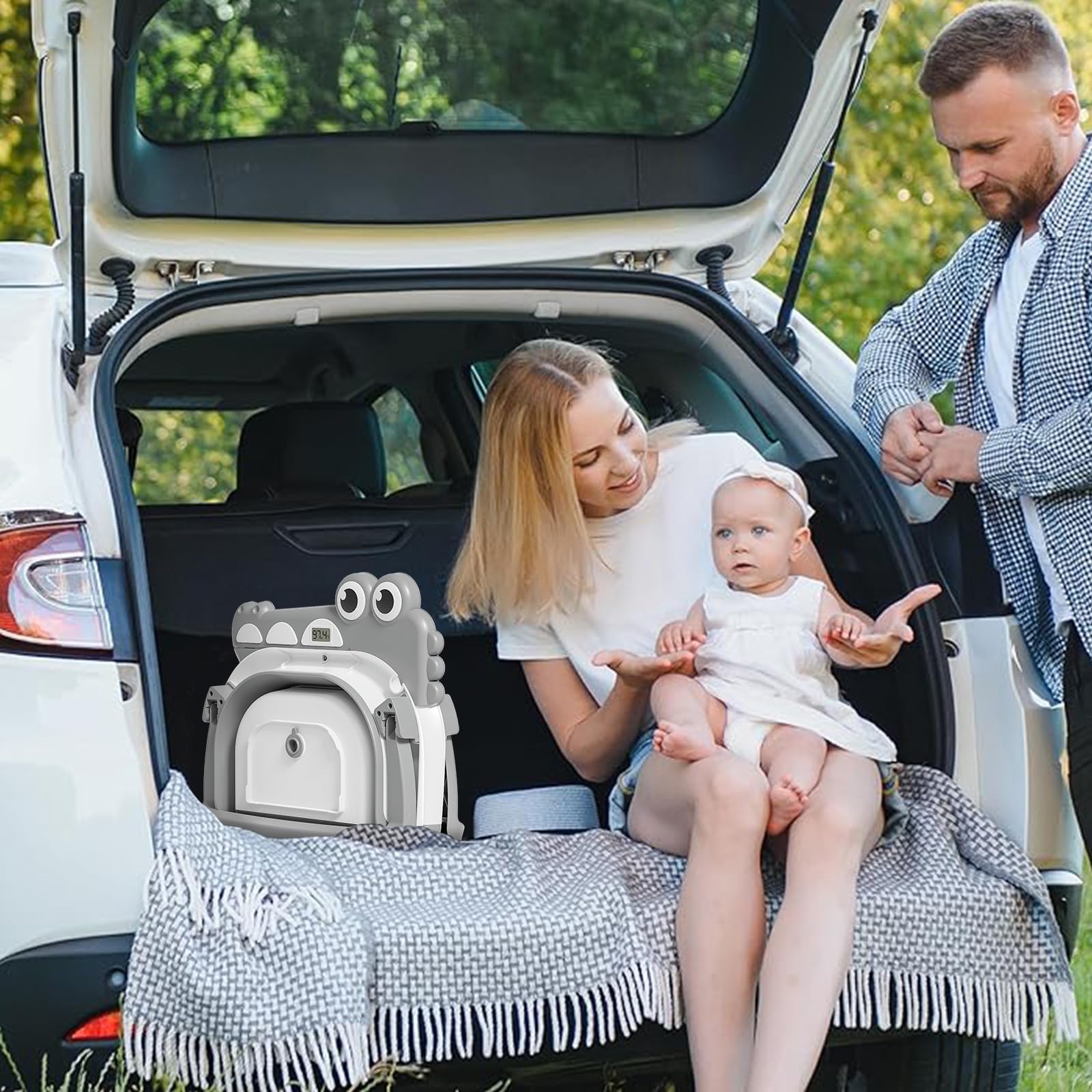 Tavlshero crocodile design bath tub adds playful charm while remaining safe