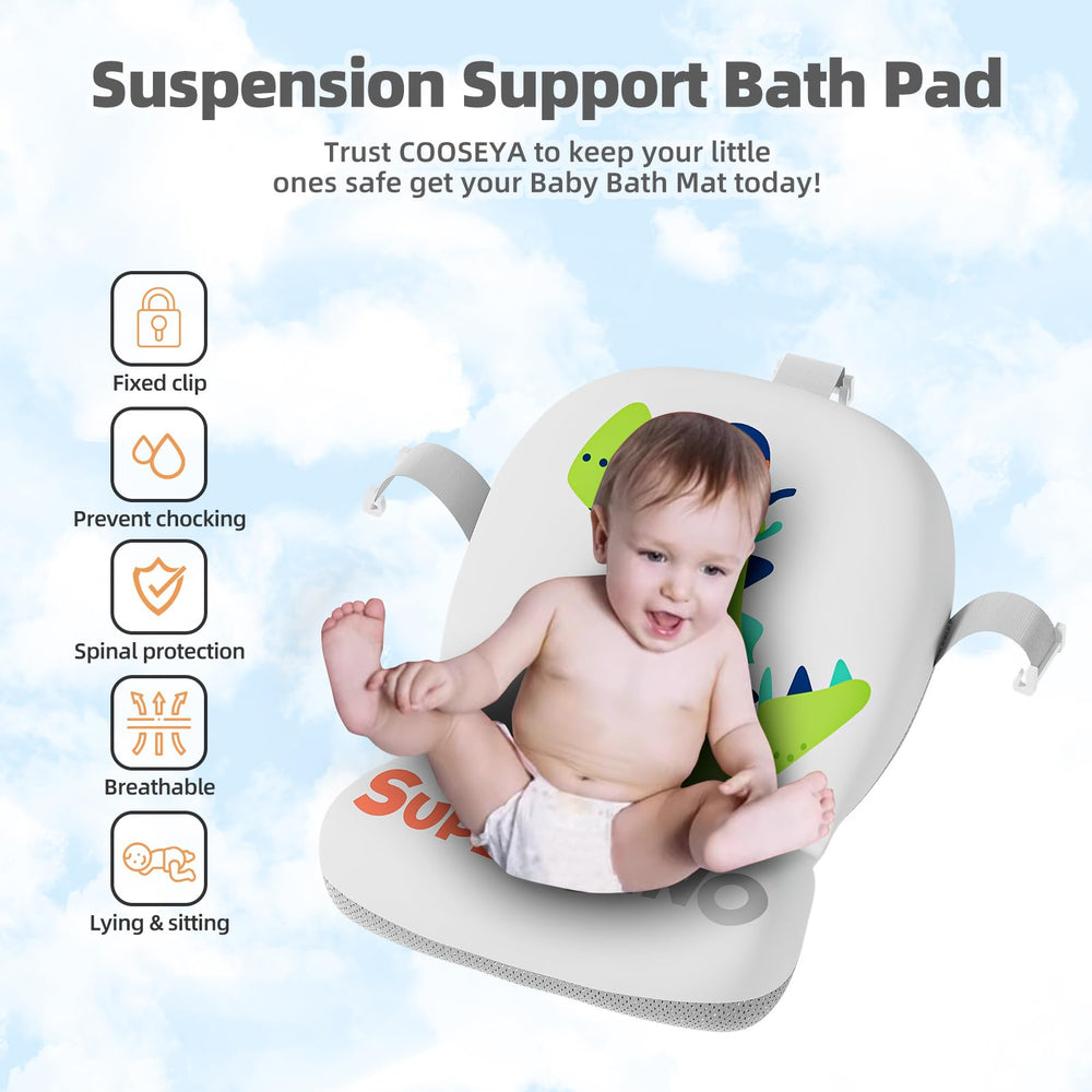 Tavlshero green baby bathtub offers durable PP+TPE construction.