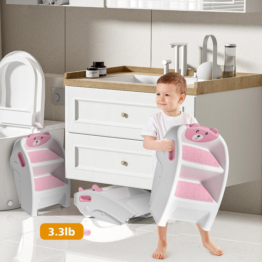 Tavlshero hand washing stool helps kids reach the sink safely