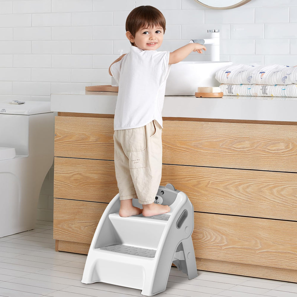 Tavlshero kids daily-use stool supports brushing teeth and more.