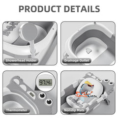 Tavlshero safe PP+TPE materials ensure odorless, bite-resistant bath for babies