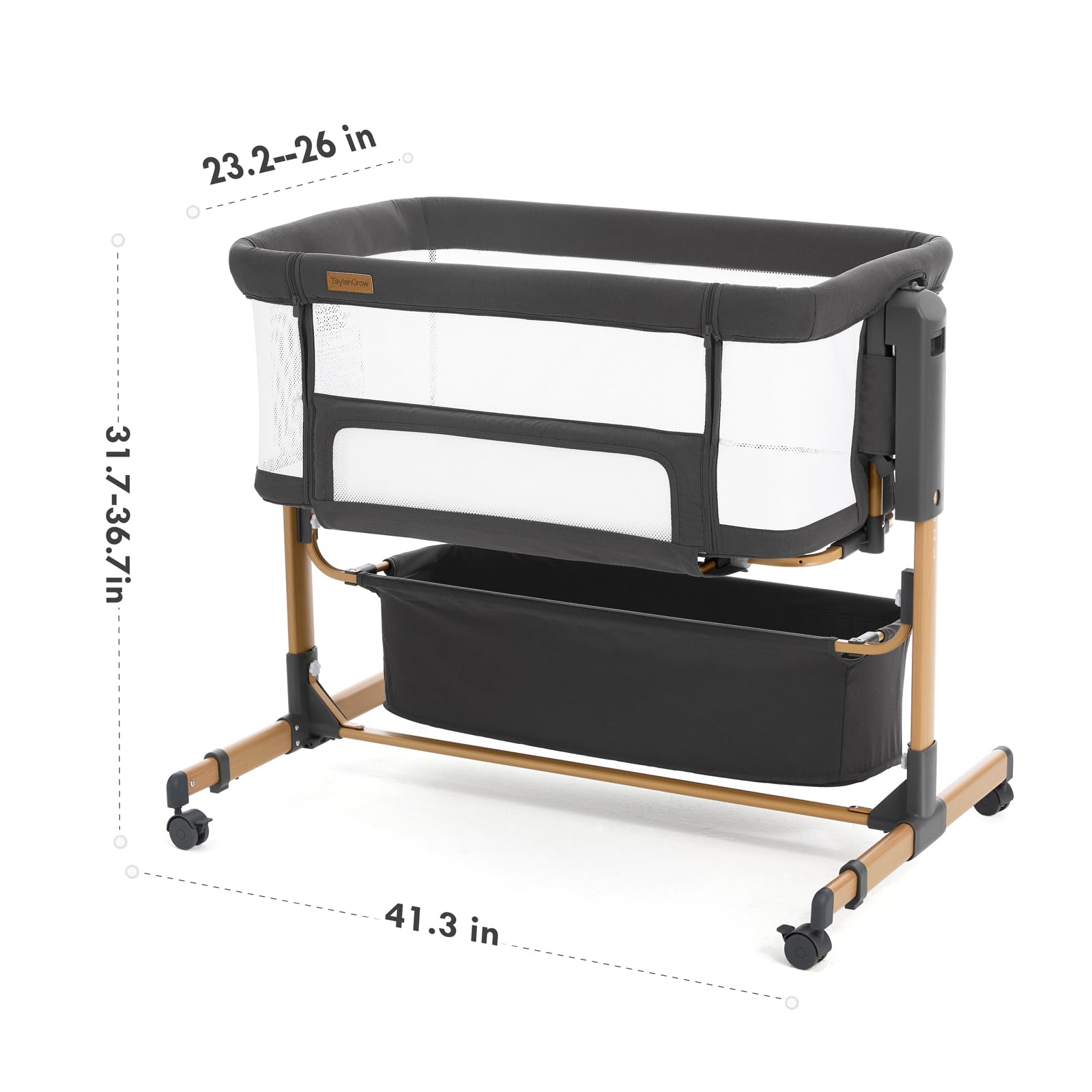 Taylengrow Baby included mattress supports a safe, comfortable sleep space