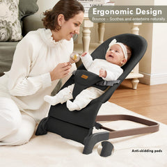 Taylengrow Baby three-height adjustment enables easy feeding soothing and play