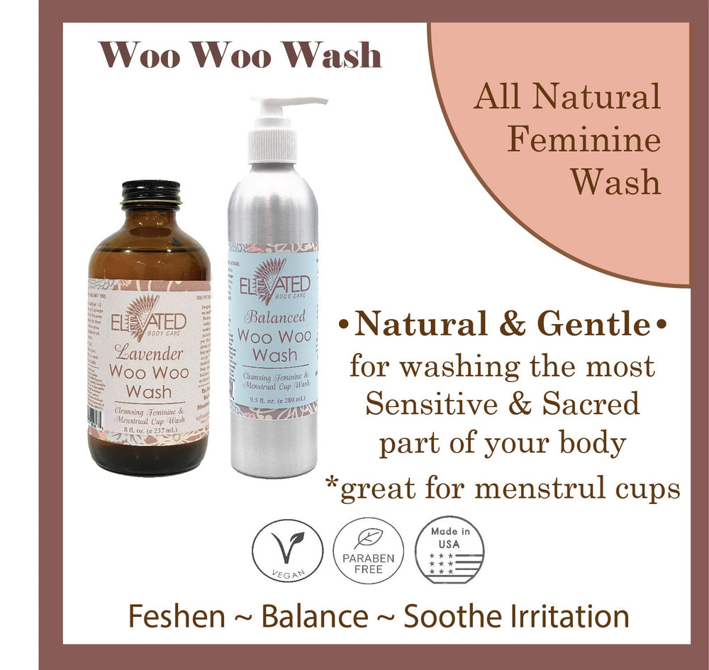 Taylor’s Elev ated Woo Woo Wash label close-up showing natural ingredients