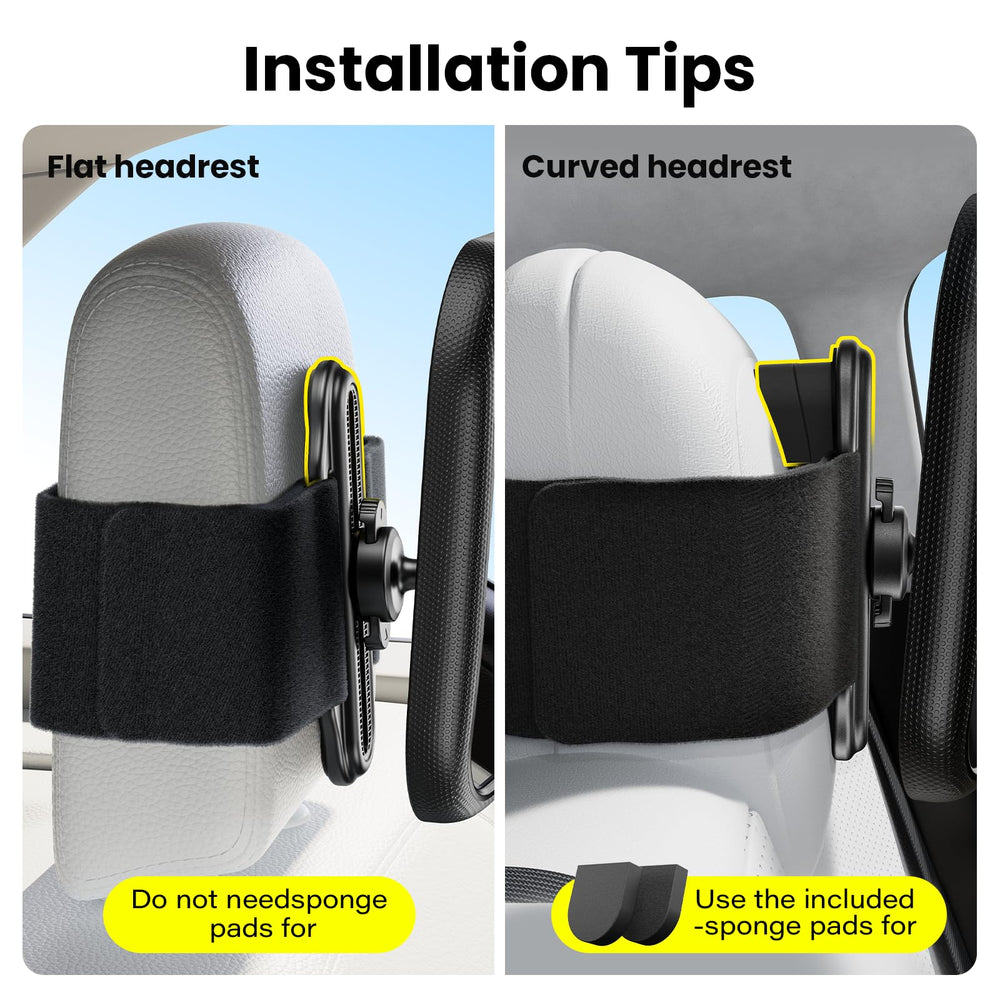 TAZENI 360-degree rotation and sliding track for easy angle adjustment