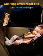 TAZENI 32 ring LEDs provide soft eye-friendly illumination for observing baby