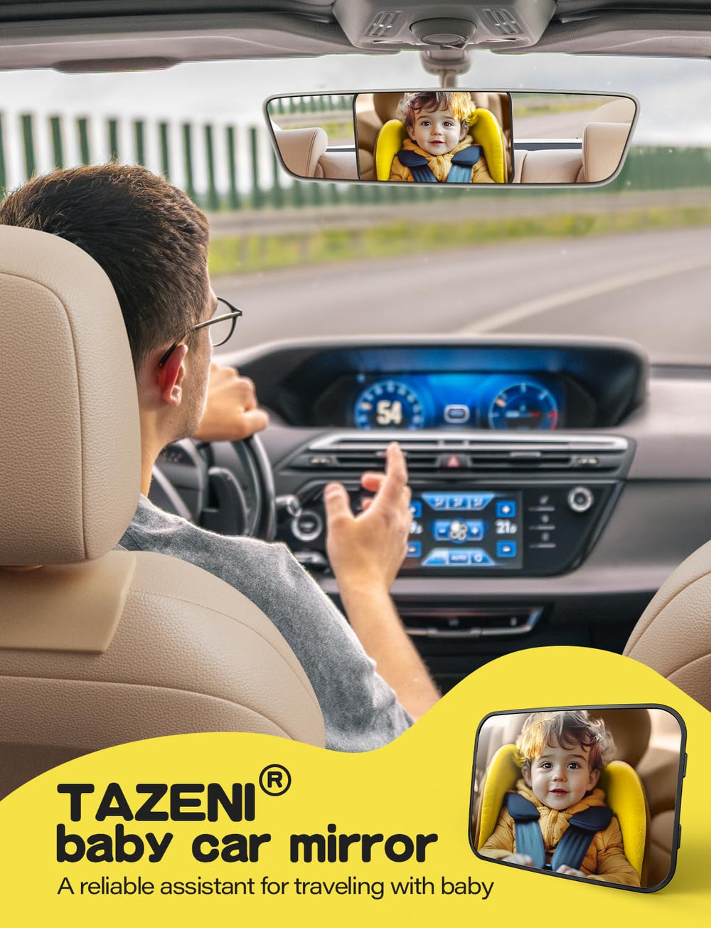 TAZENI durable ABS and PP construction ensures long-lasting baby gear.