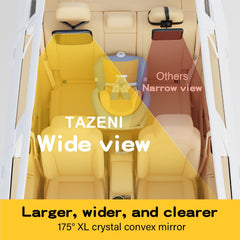 TAZENI high-definition shatterproof mirror for clear, safe viewing