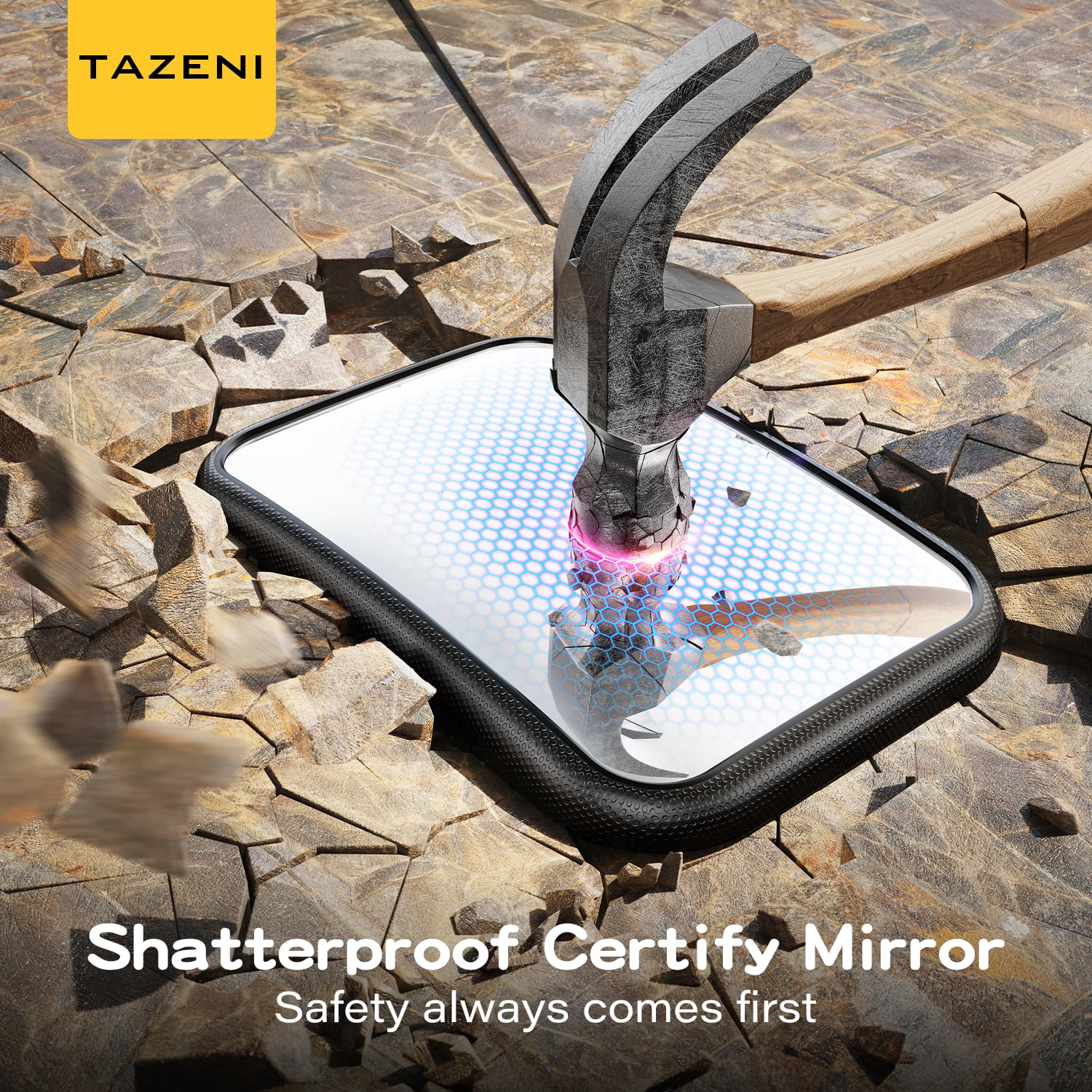 TAZENI baby car mirror provides clear rear-facing visibility for you to check on your infant