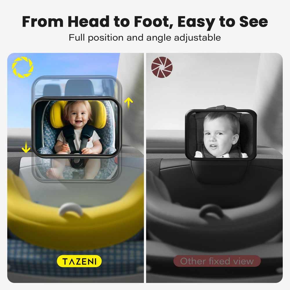 TAZENI sponge pads included for curved headrest fit