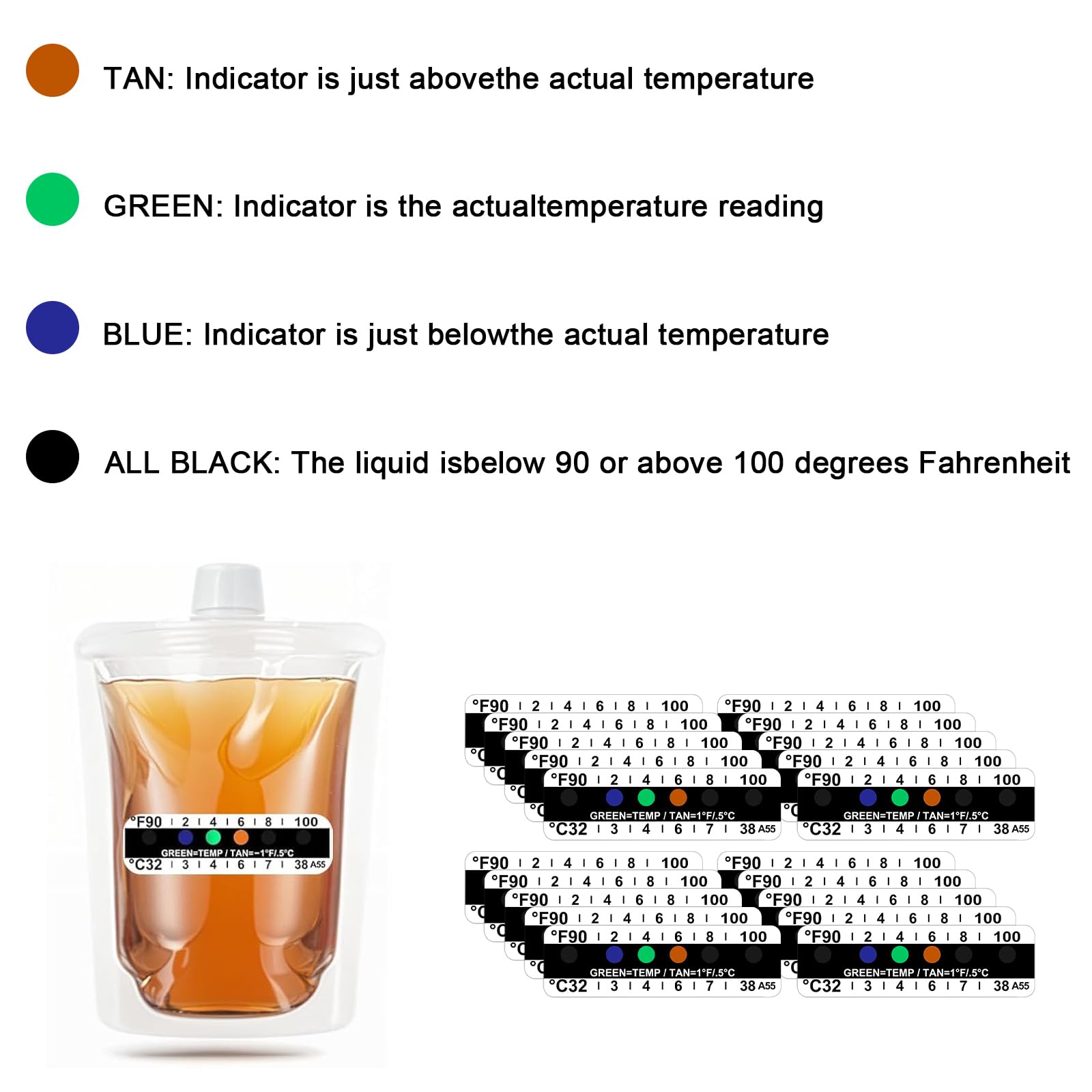 TAZKZZY transparent urine bag highlighting leak-proof design