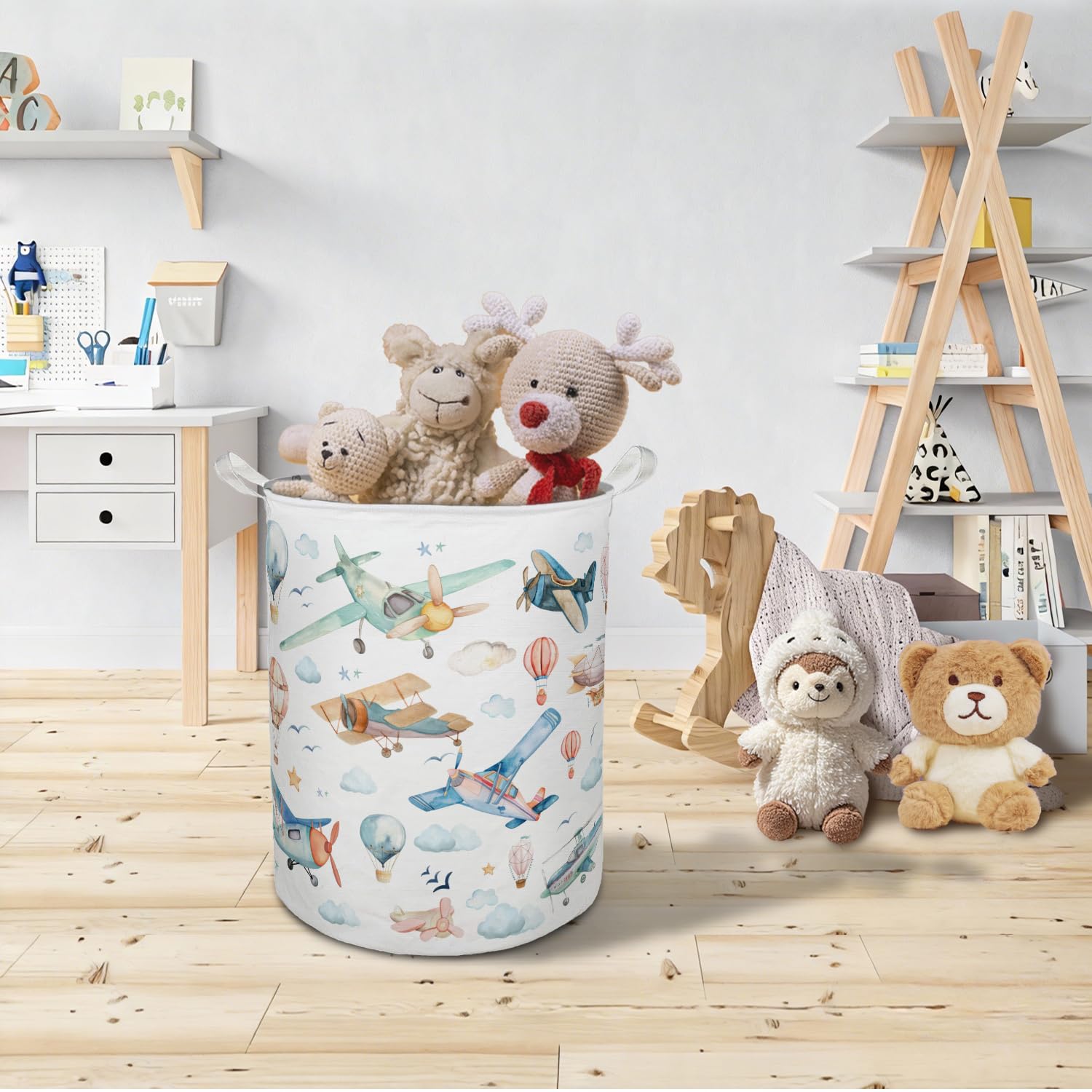 TAZSWDMM 45l capacity holds clothes, toys, and towels neatly.