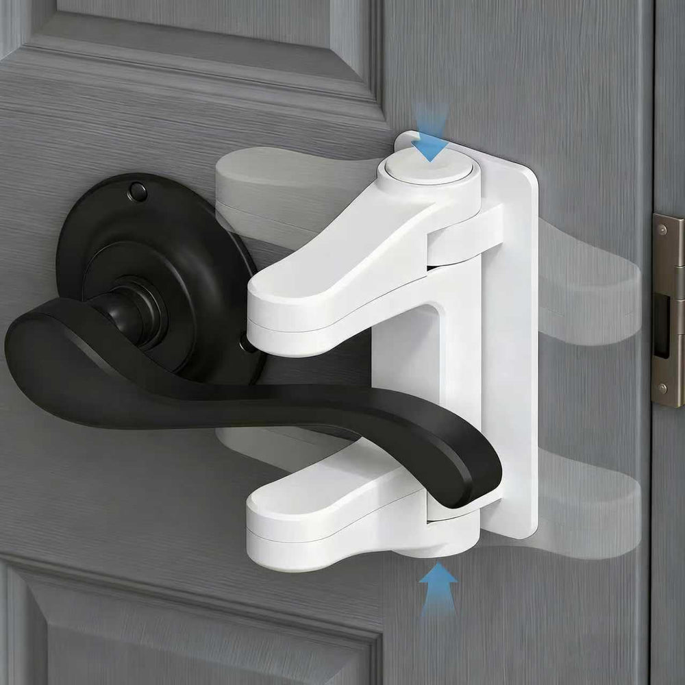 Tazyuxd kid safety door locks on a door, secure access for toddlers.