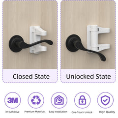 Tazyuxd invisible unlocking design shown for one-handed operation by adults.