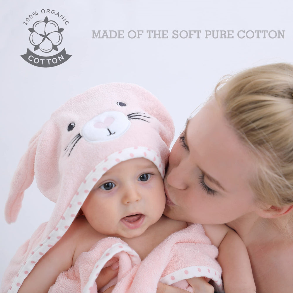 TBEZY newborn towel 32x24 inches for easy wrapping.